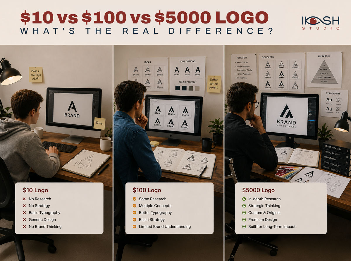 $10 vs $100 vs $5000 Logo — What's The Real Difference?